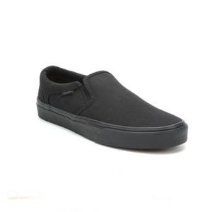 MENS VANS BLACK SLIP ON SNEAKER SKATE SHOE CASUAL MENS SHOE 10 M